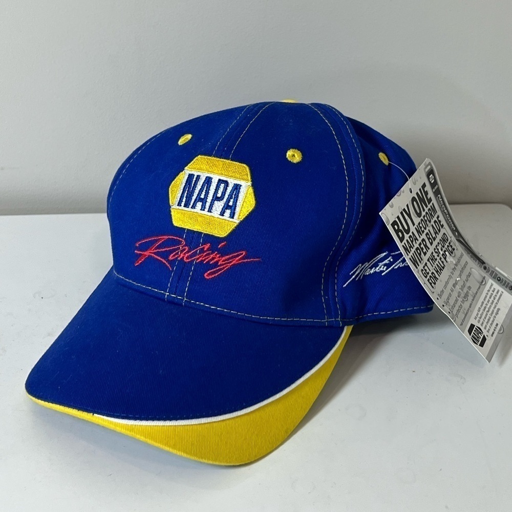 Brand New Old Stock NAPA Racing Blue and Yellow Cap NASCAR Racing Hat